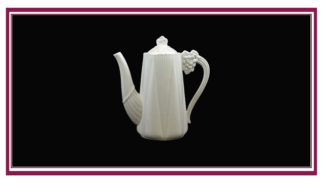 Flower Handled Coffee Pot